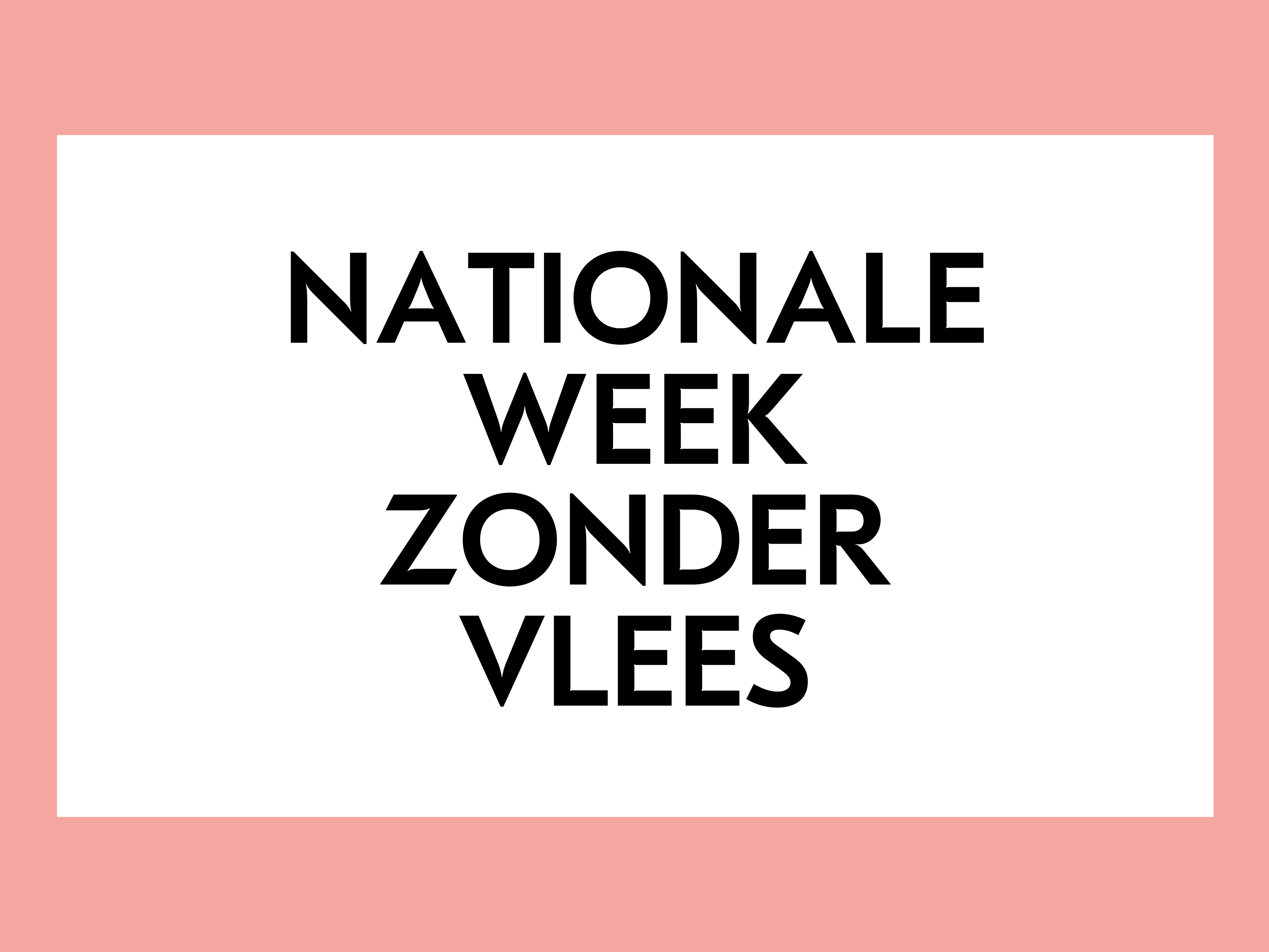 Nationale Week Zonder Vlees Nationale Week Zonder Vlees